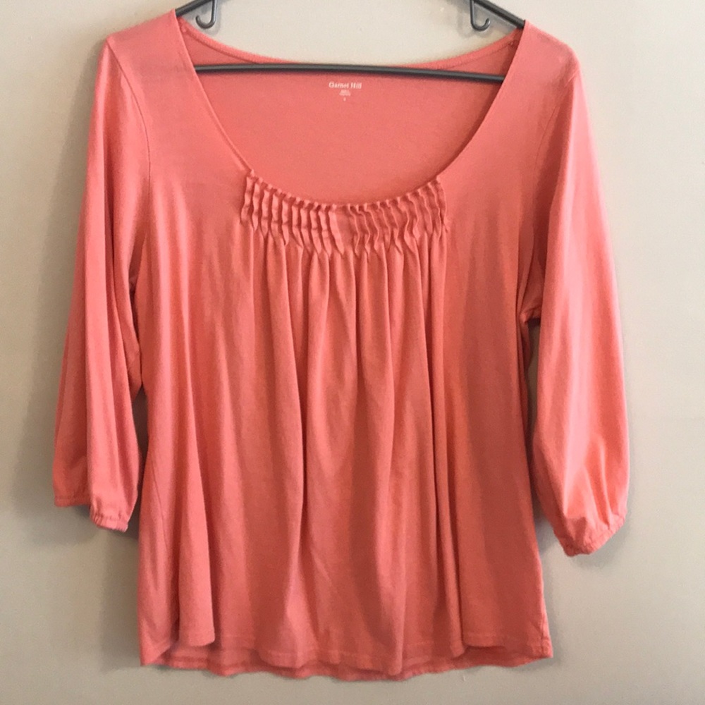 Garnett Hill 3/4 sleeve length top